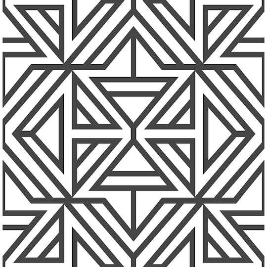 NuWallpaper Black Linear Peel & Stick Wallpaper